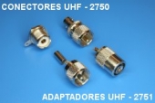 Conectors UHF 2750, adaptors UHF 2751