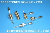 Conectors mini UHF 2760, adaptors mini UHF 2761